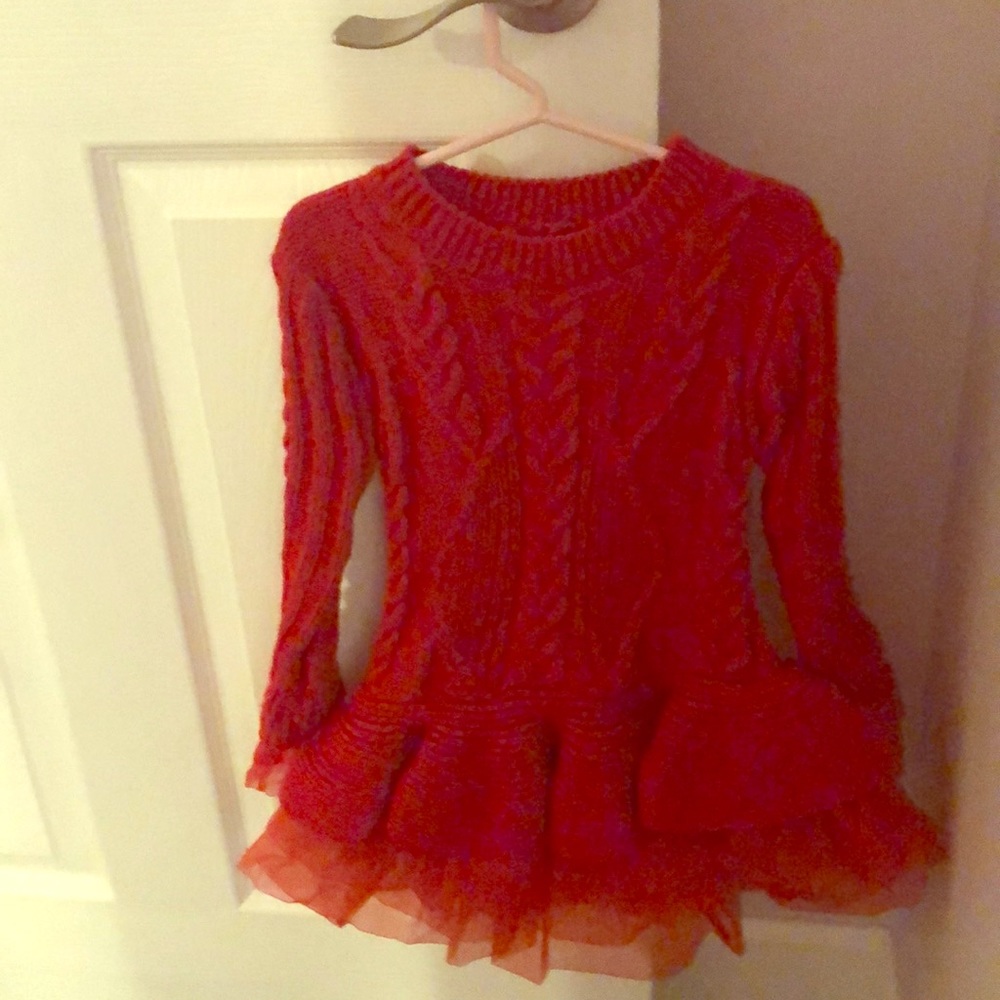 Little girl red dress, perfect for holiday season